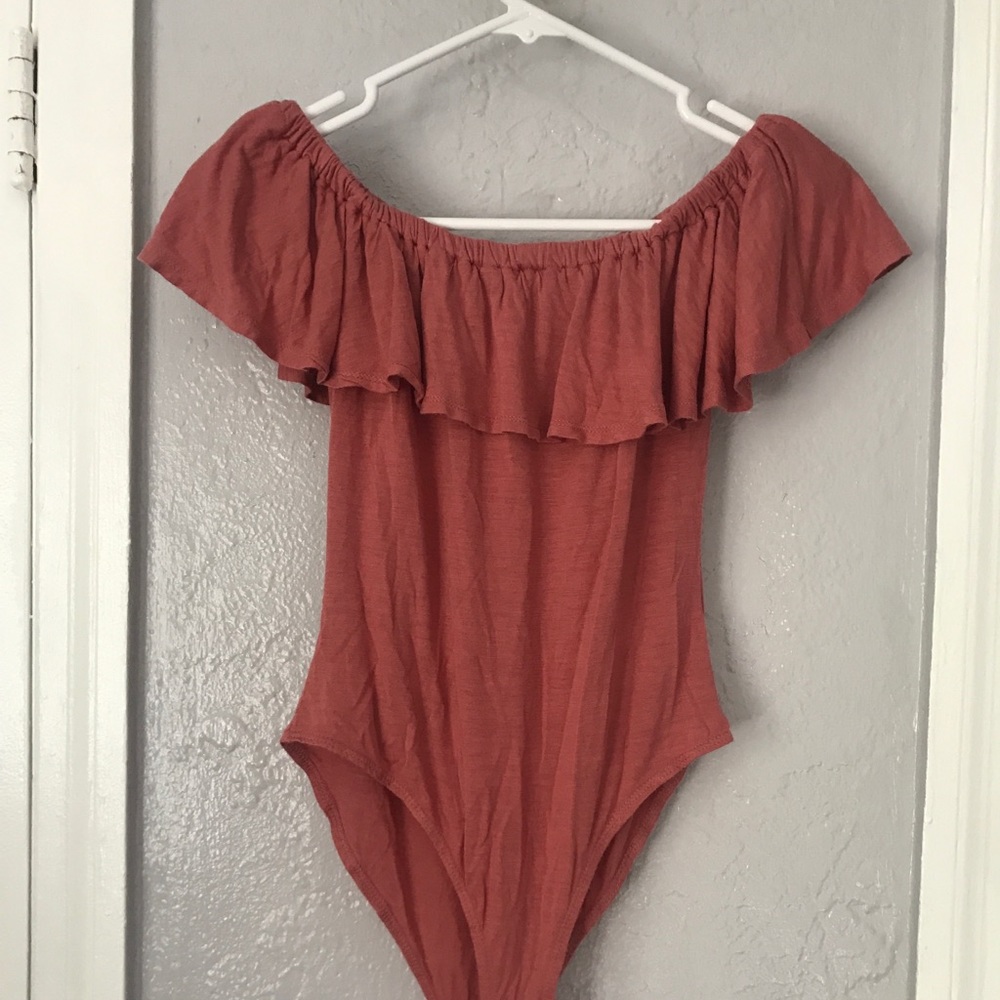 Harlow and Graham pink body suit - small.